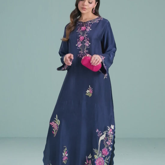 Navy Bloom Luxe 2PC