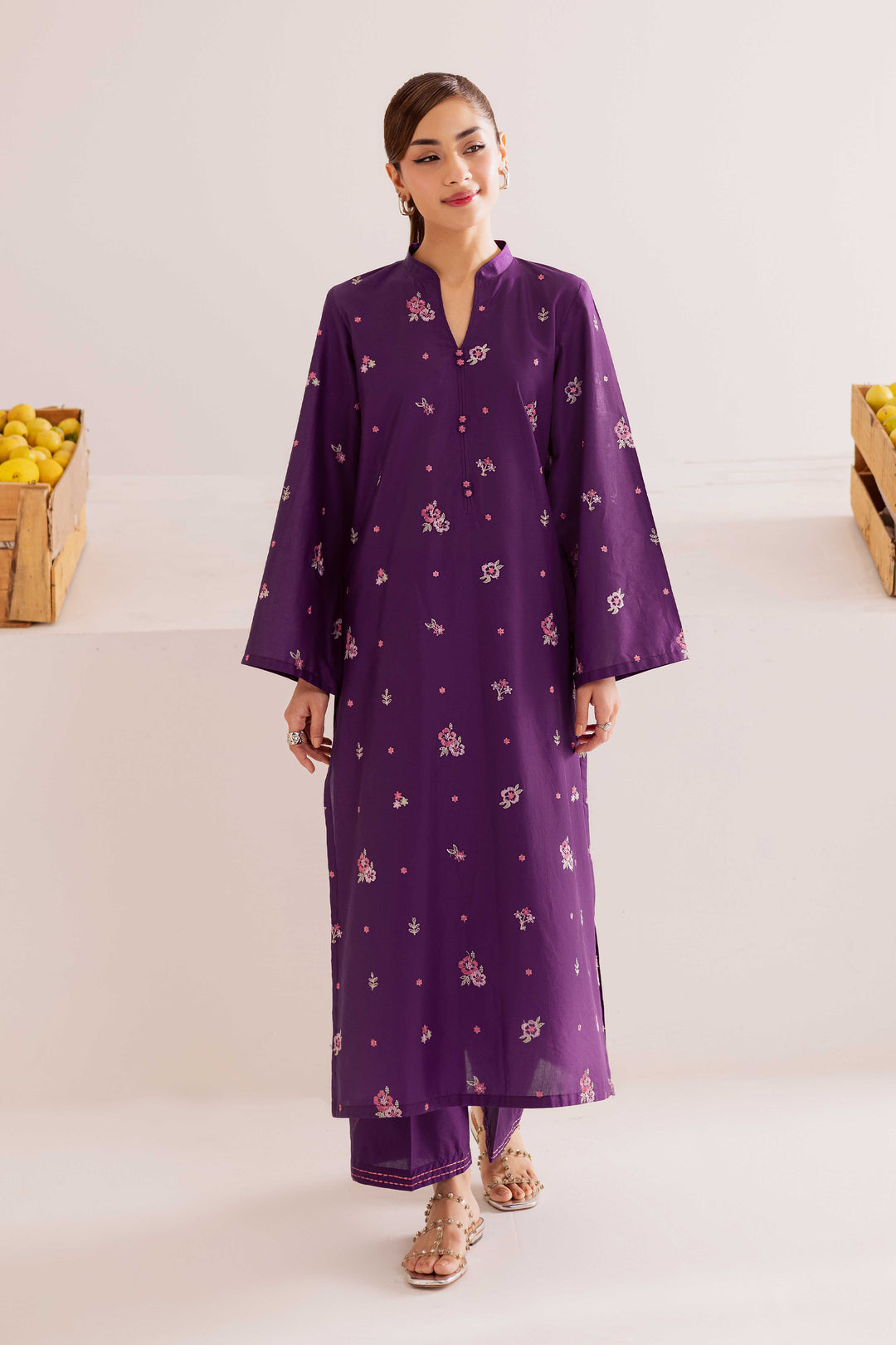 Sophia- 2Pc - Embroidered Casual