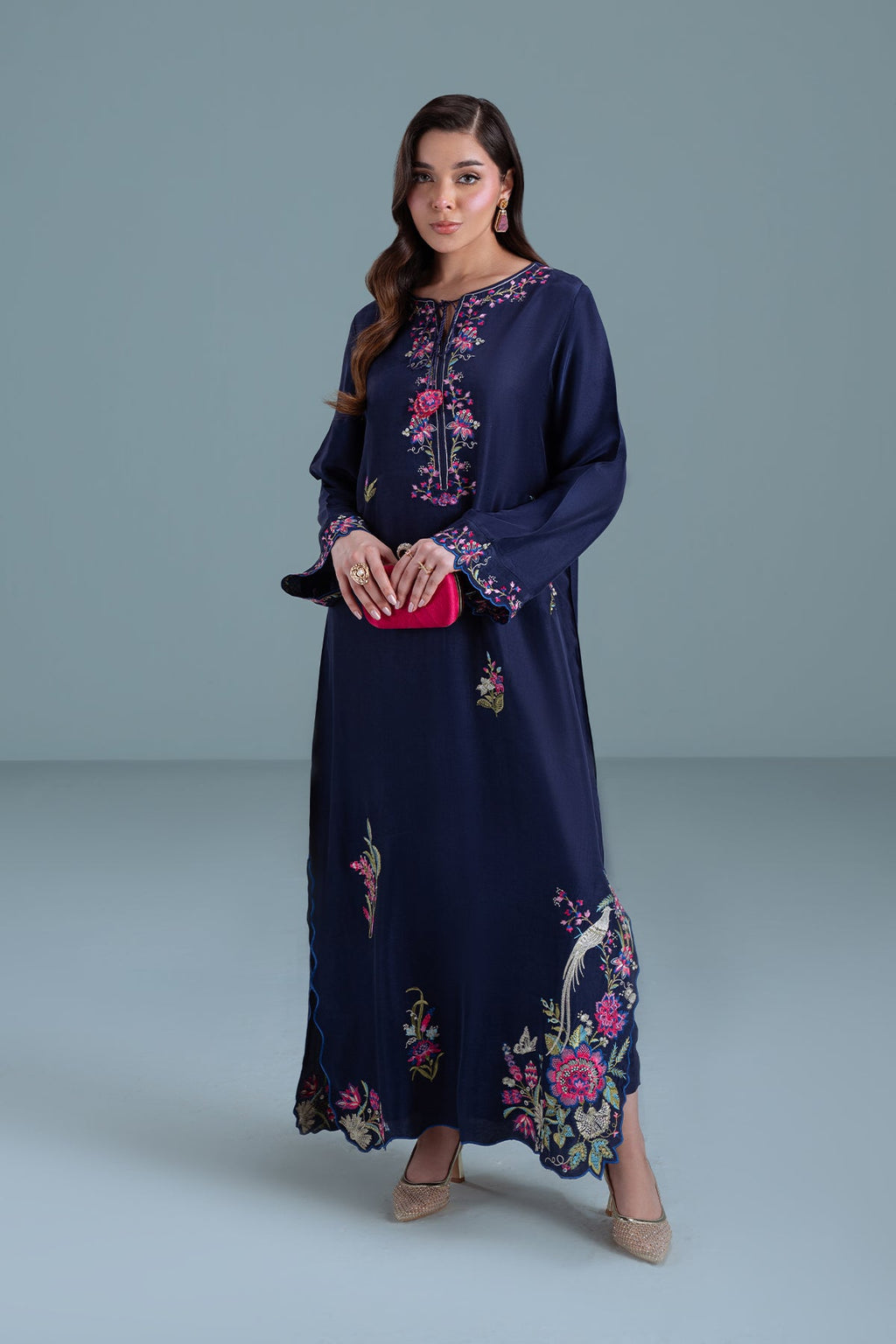 Navy Bloom Luxe 2PC