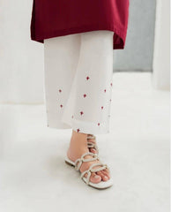 Elegant Stone Linen Outfit with Embroidery